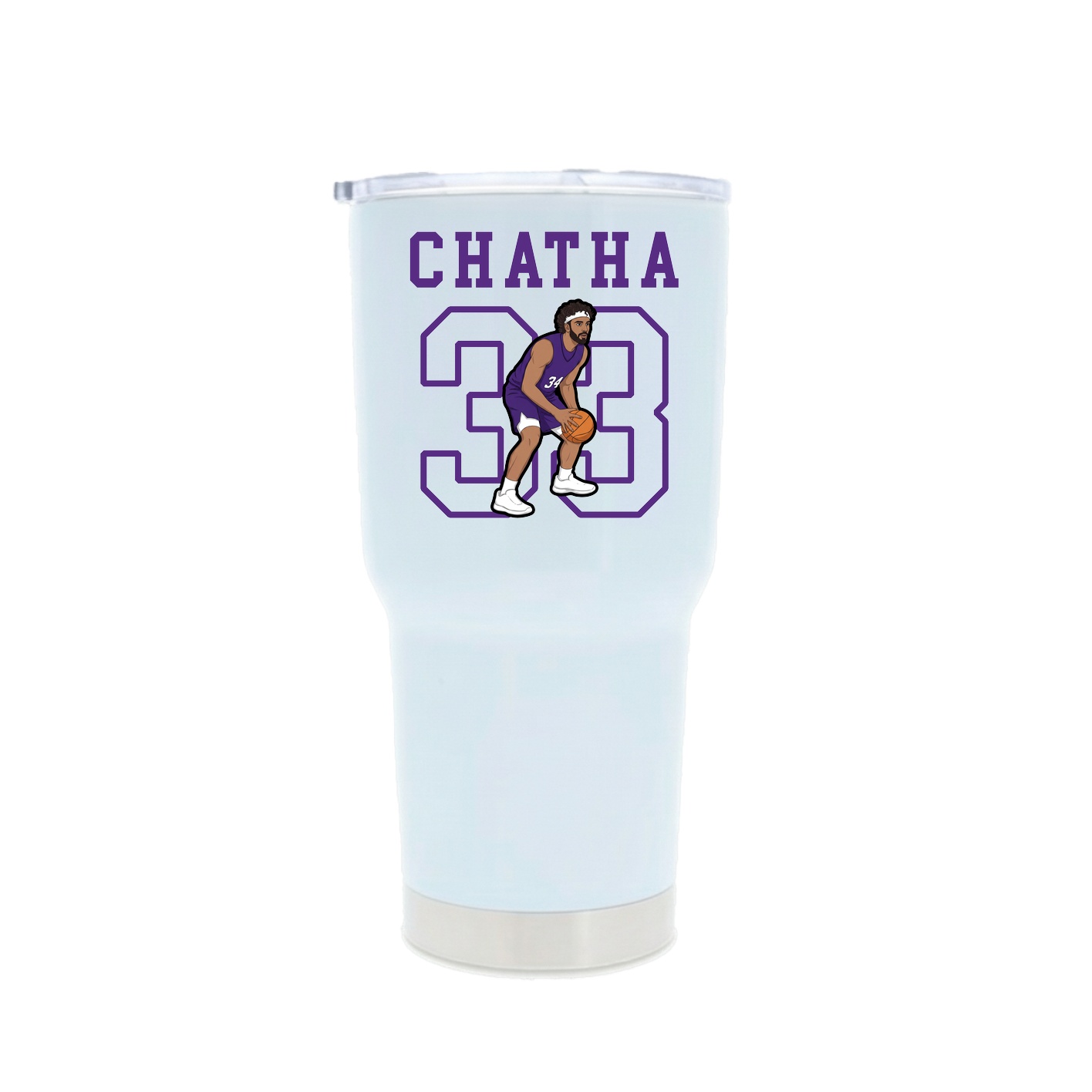 30oz Stainless Steel Tumbler — Shirsey in White