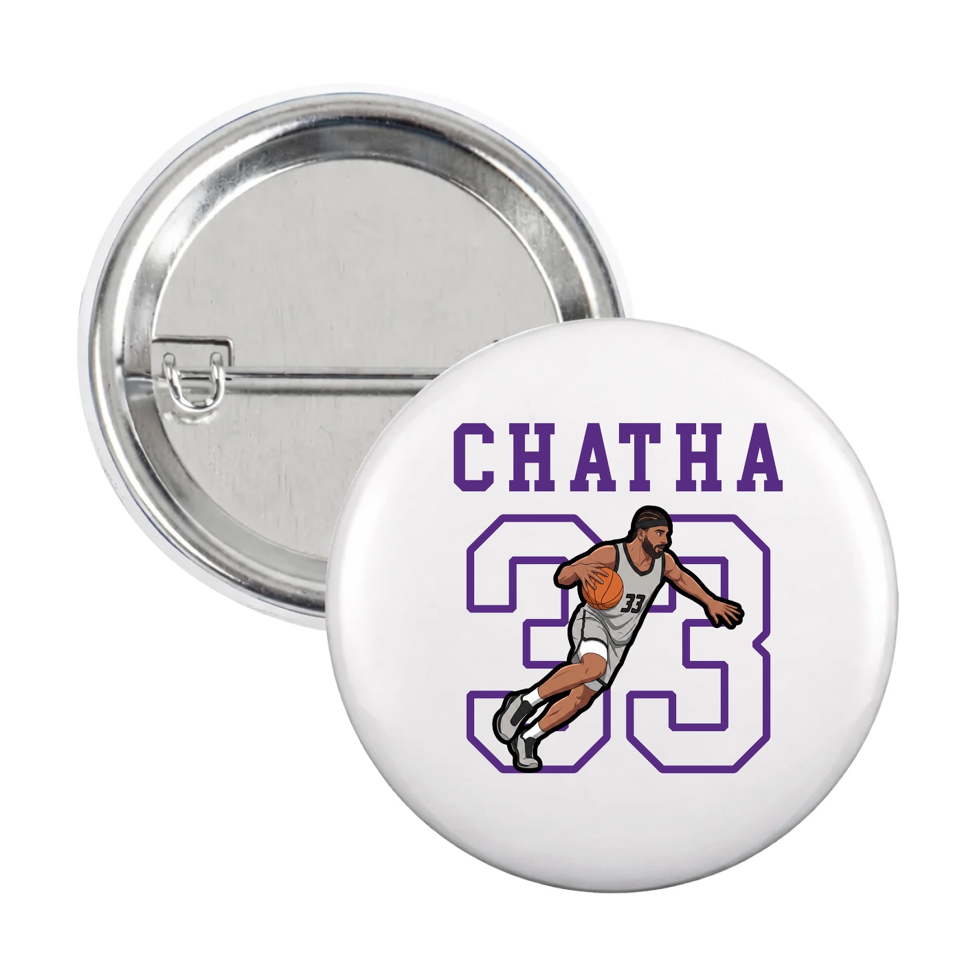 Game Day Button — Shirsey in White
