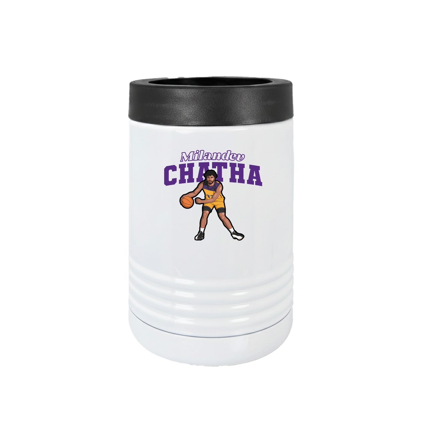 Beverage Holder — Name Arch in White