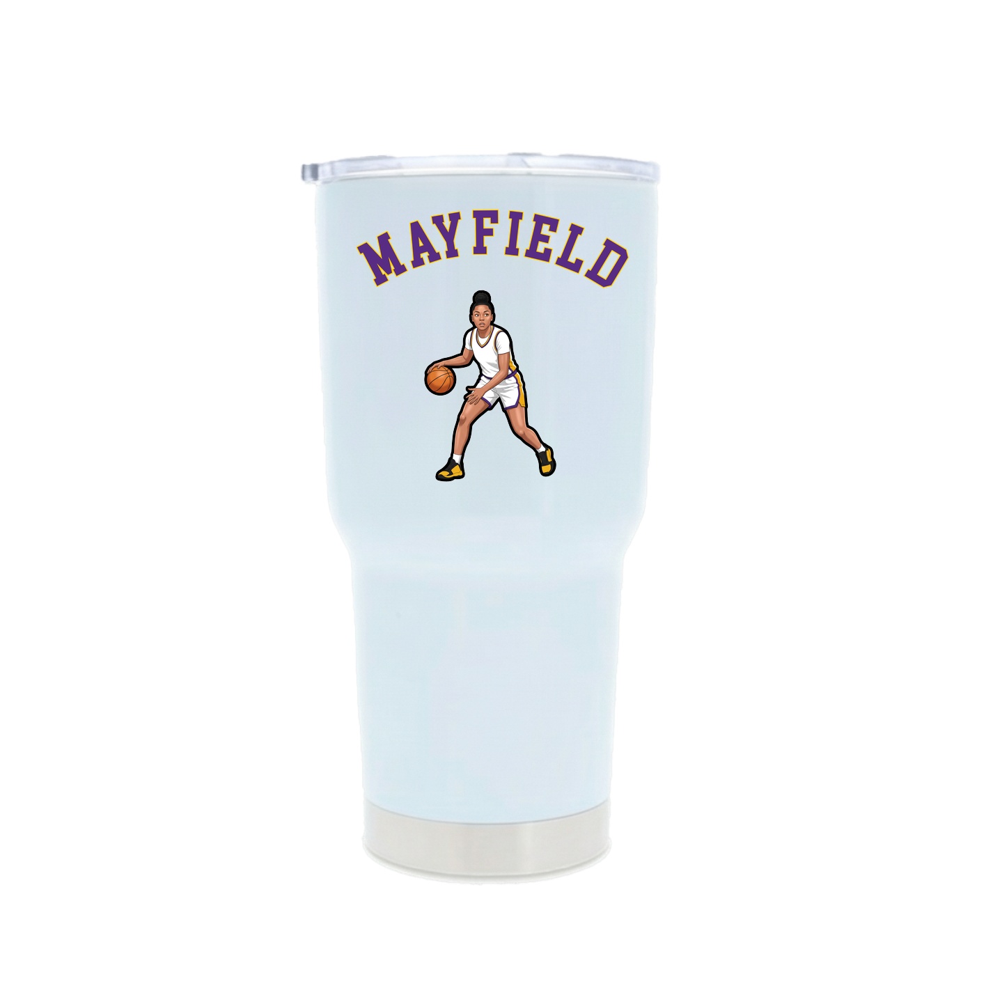 30oz Stainless Steel Tumbler — Shirsey Arch in White