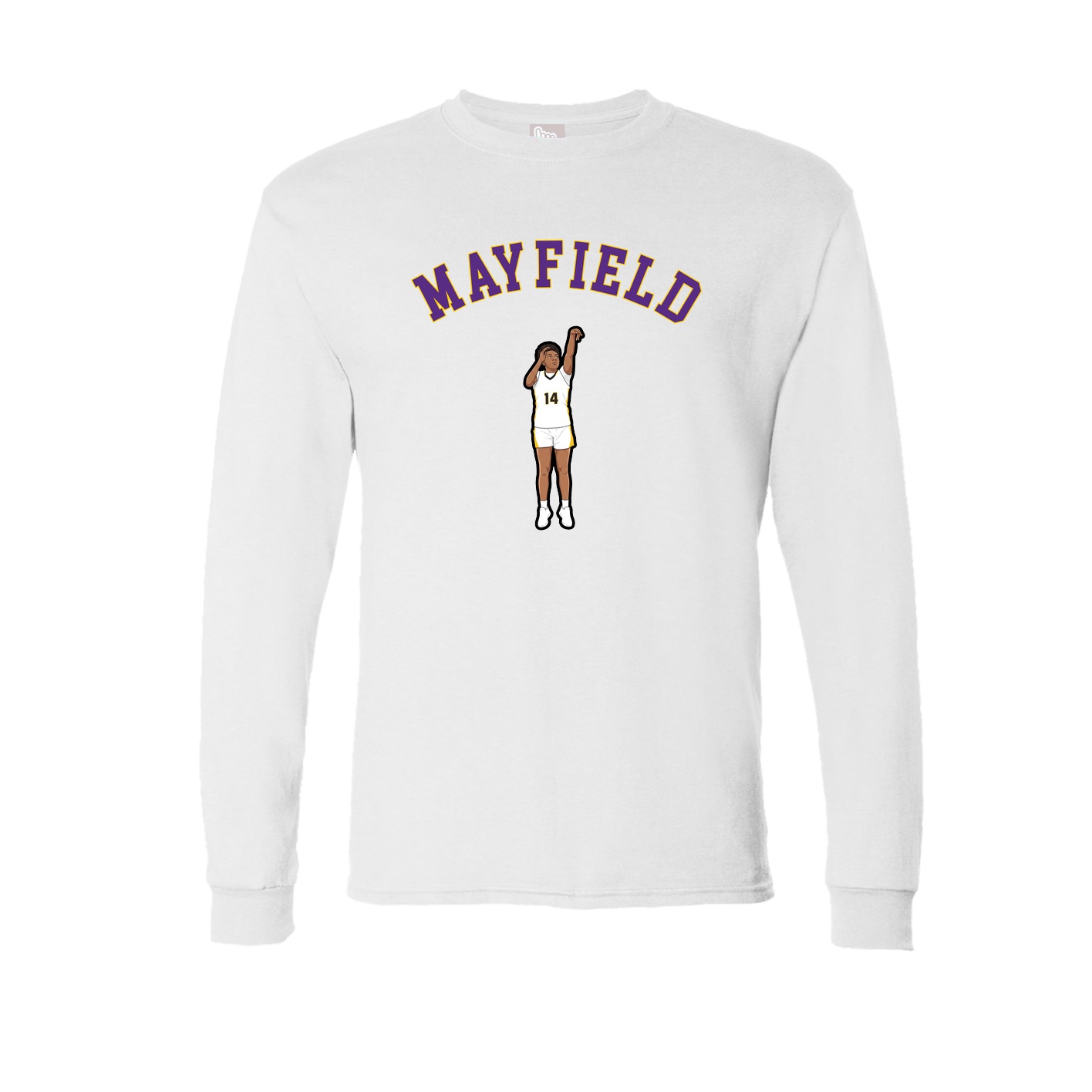 Long Sleeve Tee — Shirsey Arch in White