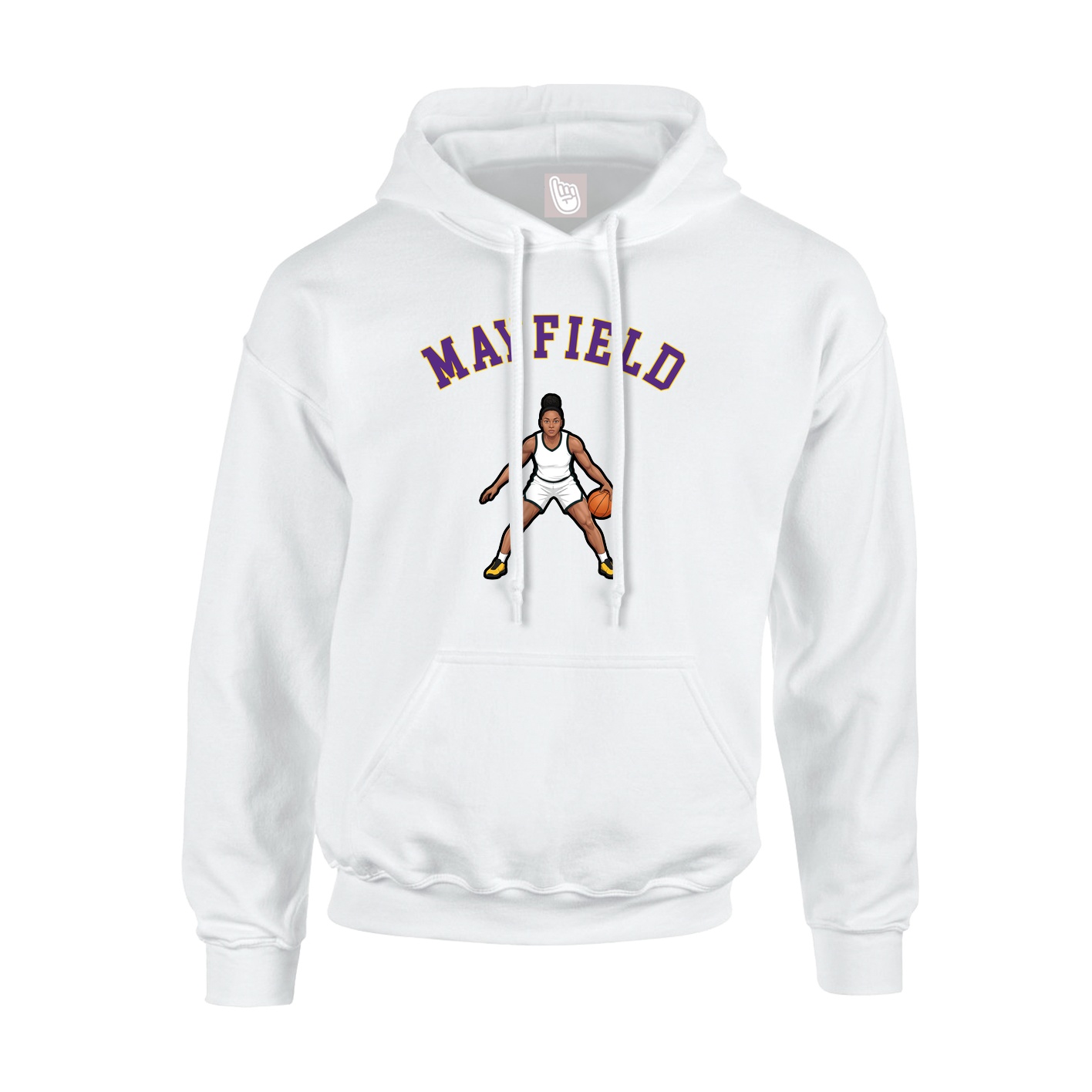 Youth Hoodie — Shirsey Arch in White