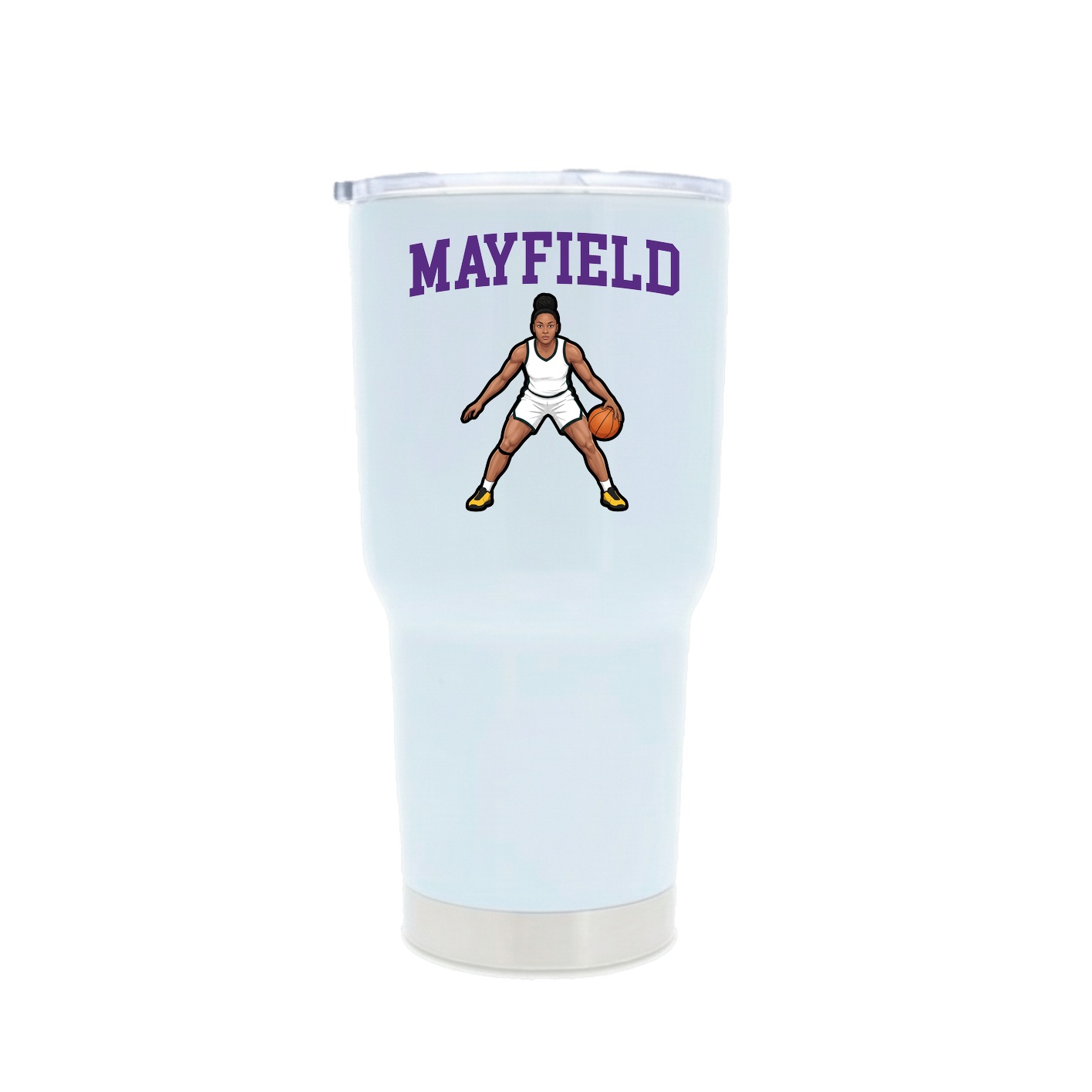 30oz Stainless Steel Tumbler — Shirsey in White