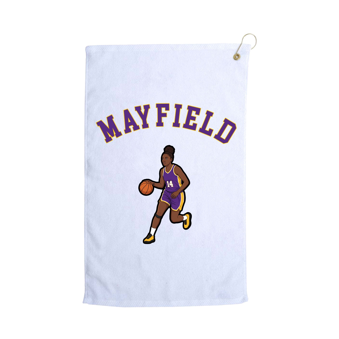 Golf Towel — Shirsey Arch in White