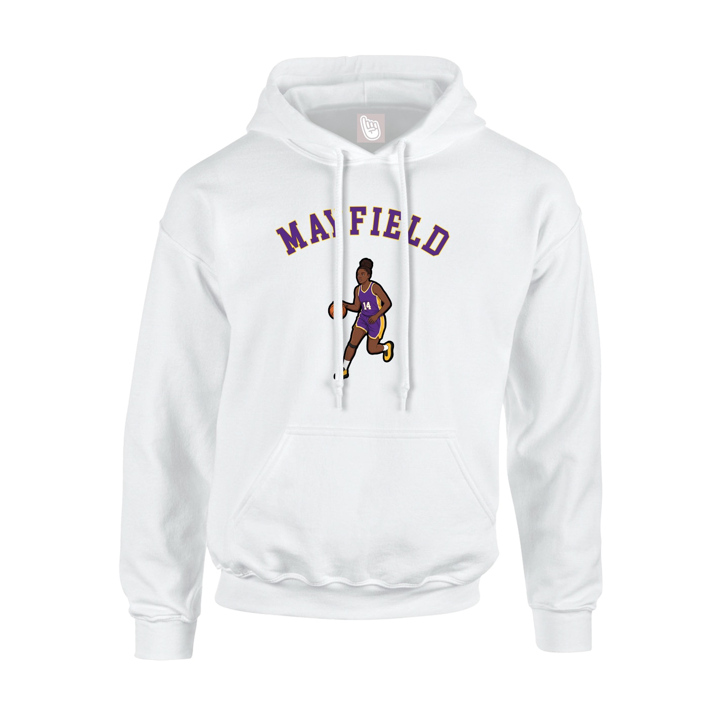 Youth Hoodie — Shirsey Arch in White