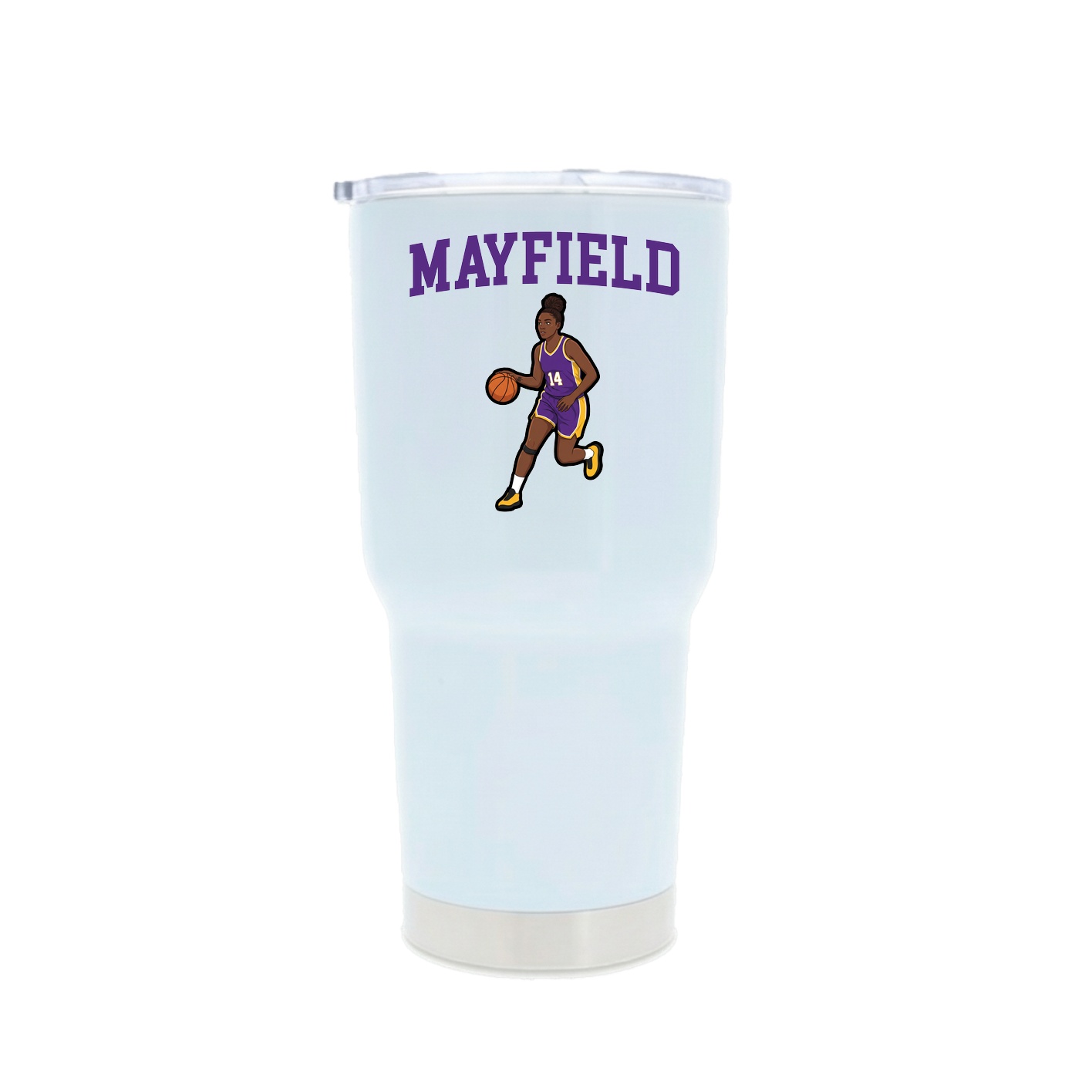 30oz Stainless Steel Tumbler — Shirsey in White