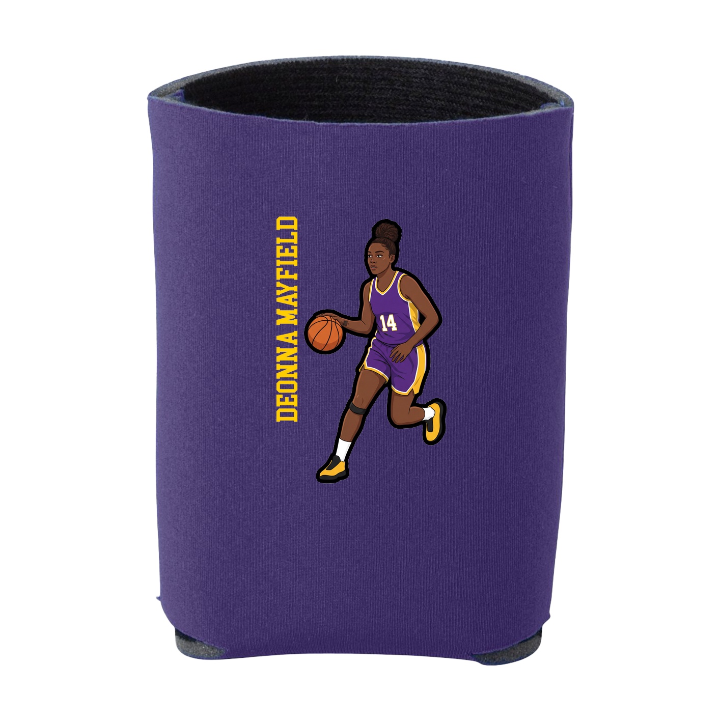 Can Holder — Name Vertical in Purple