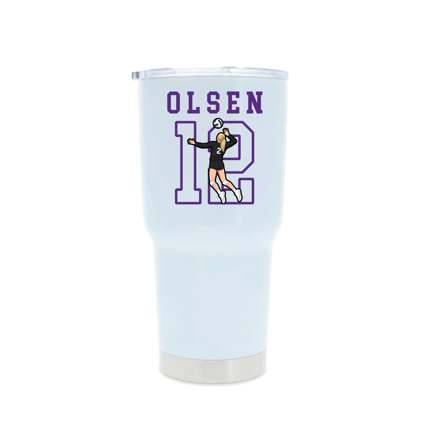 30oz Stainless Steel Tumbler — Shirsey in White