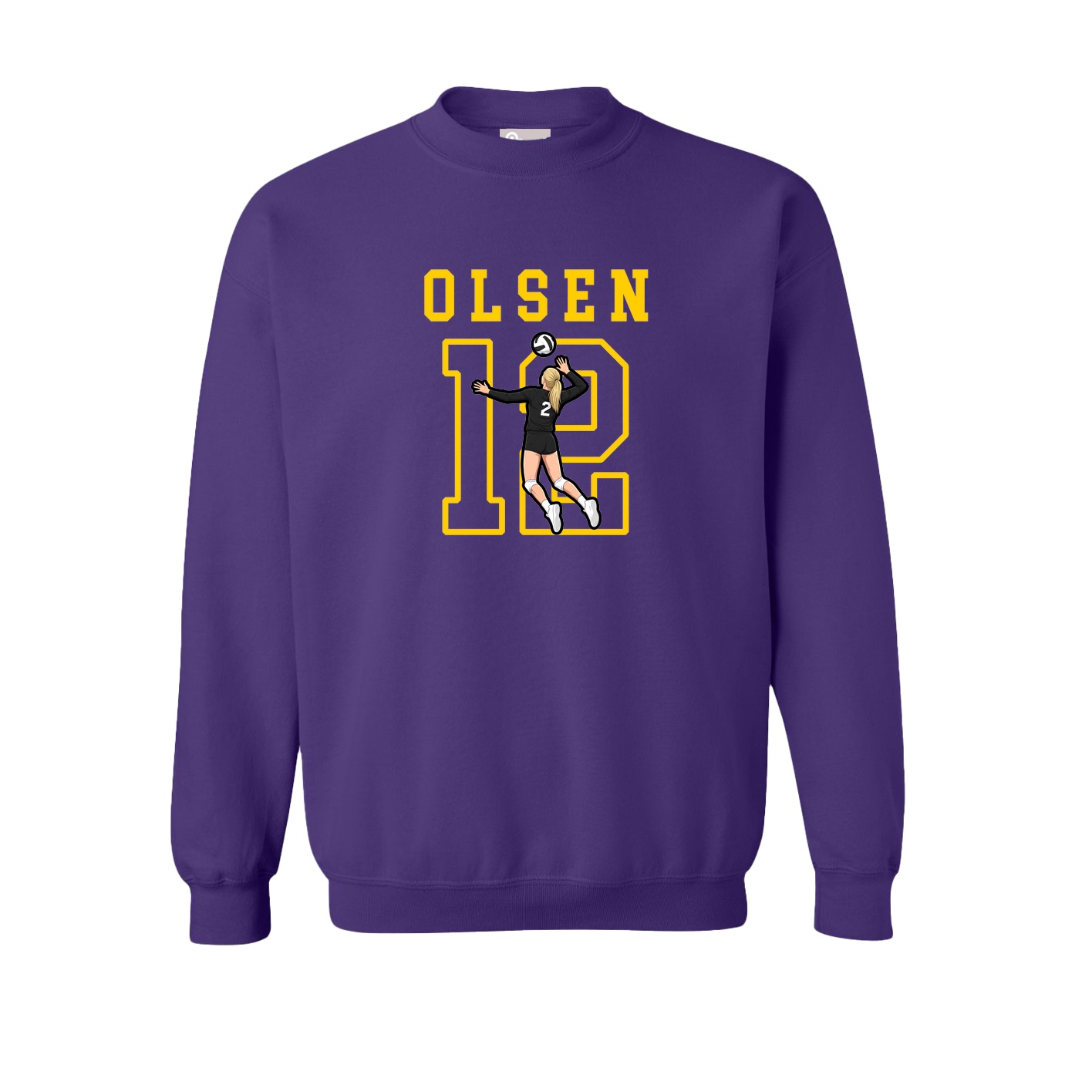Fleece Crew — Shirsey in Purple