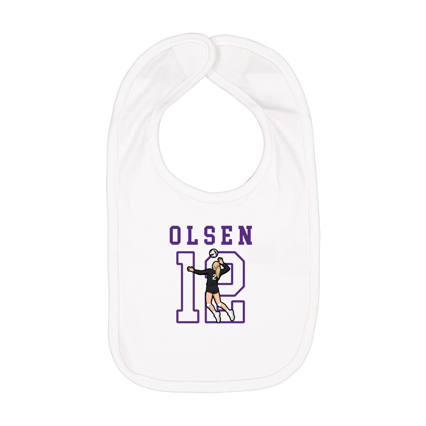 Infant Bib — Shirsey in White