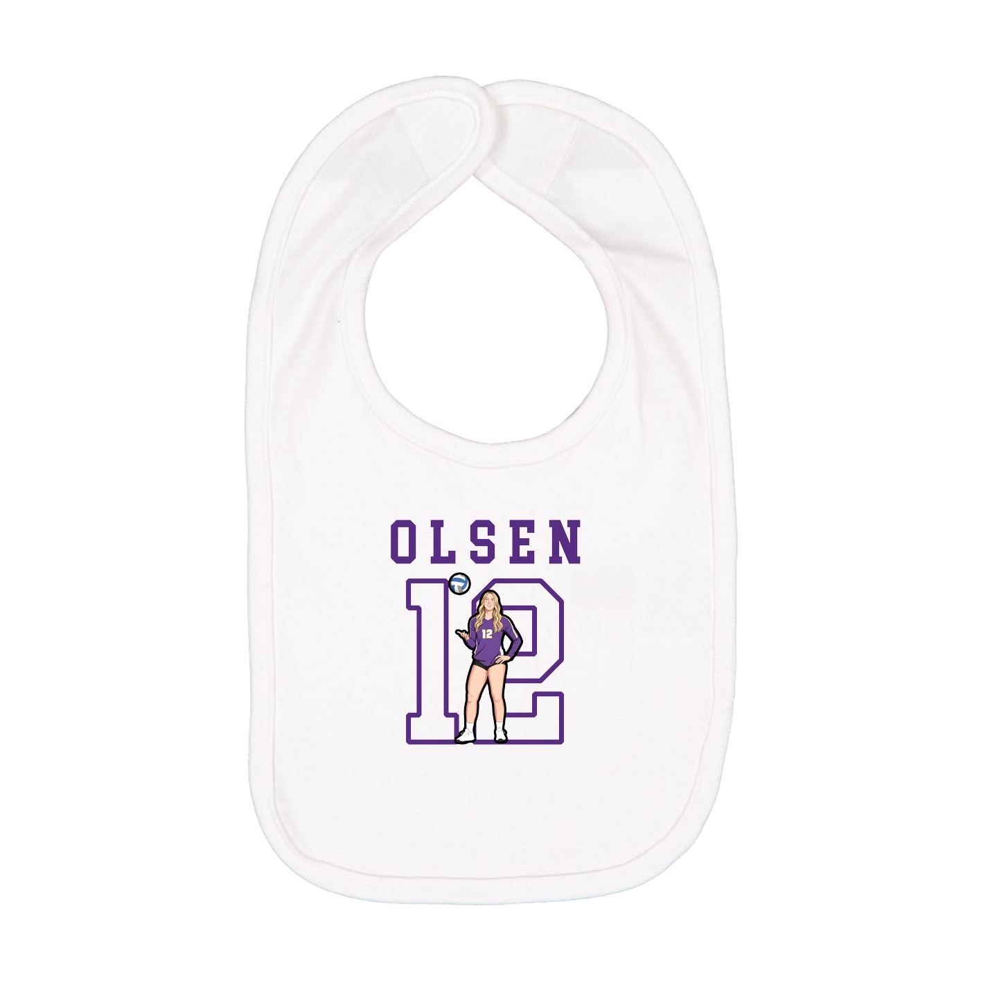 Infant Bib — Shirsey in White