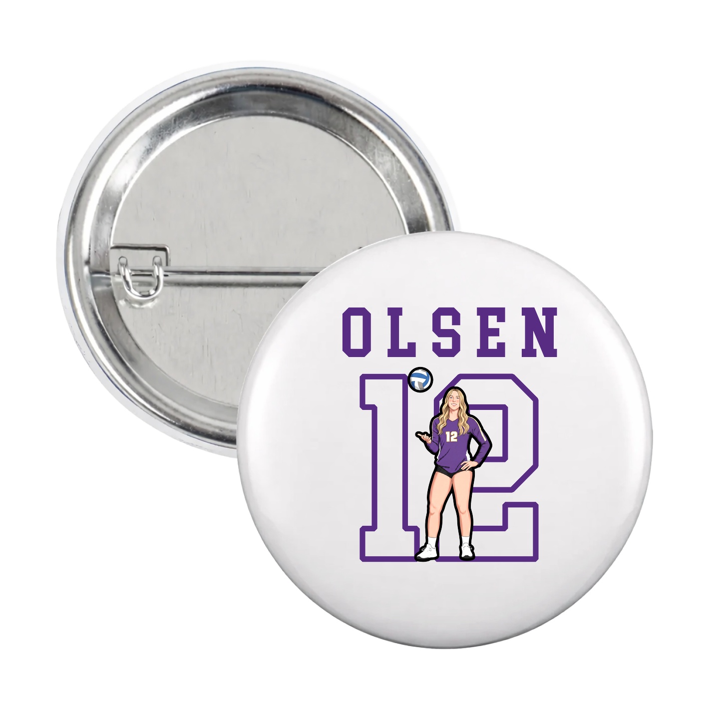 Game Day Button — Shirsey in White