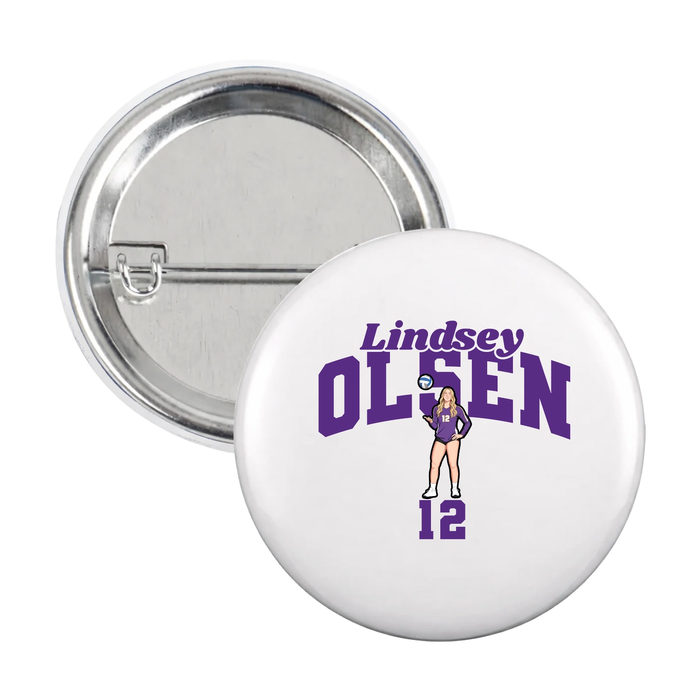 Game Day Button — Signature Arch in White