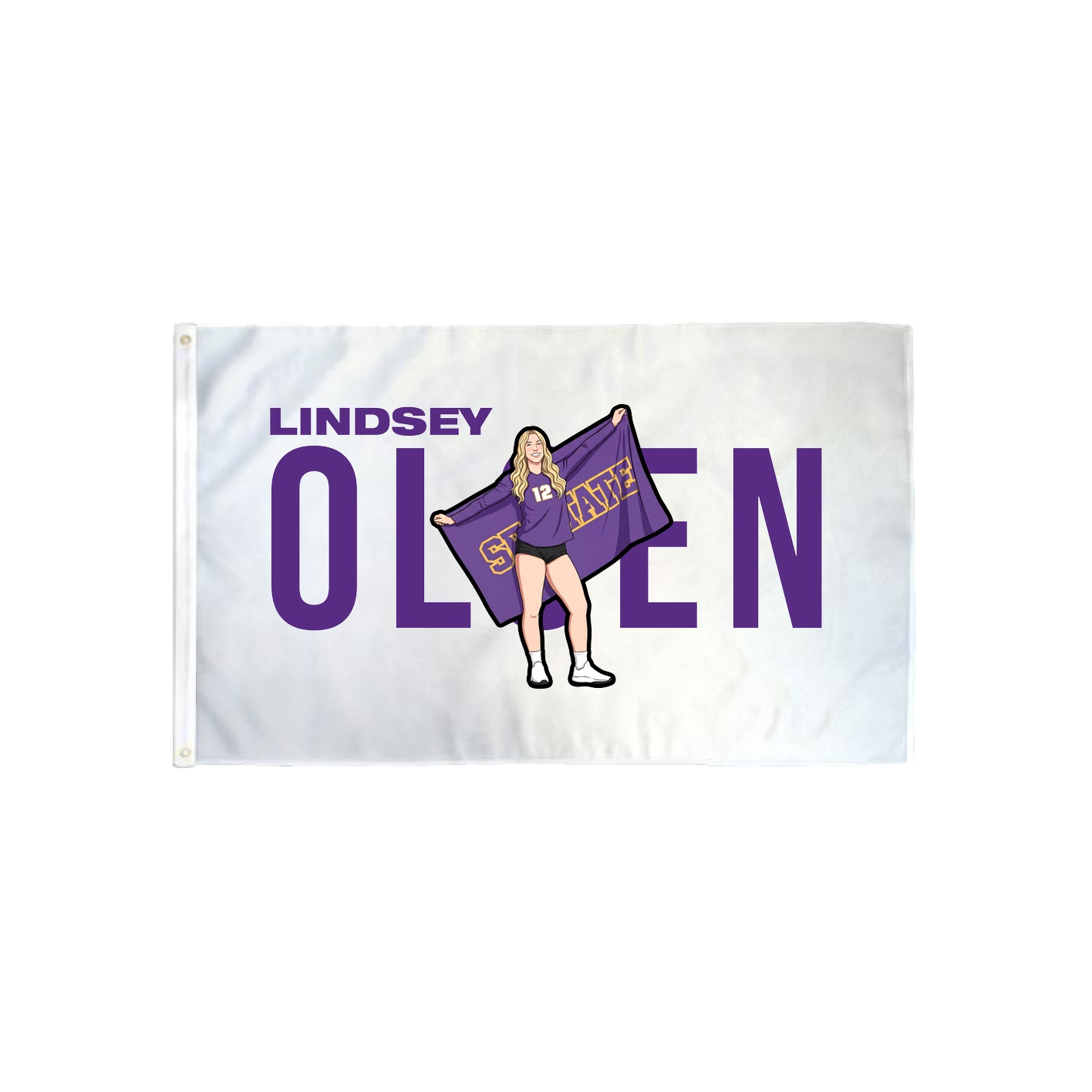 3x5 Flag — Player Name in Classic