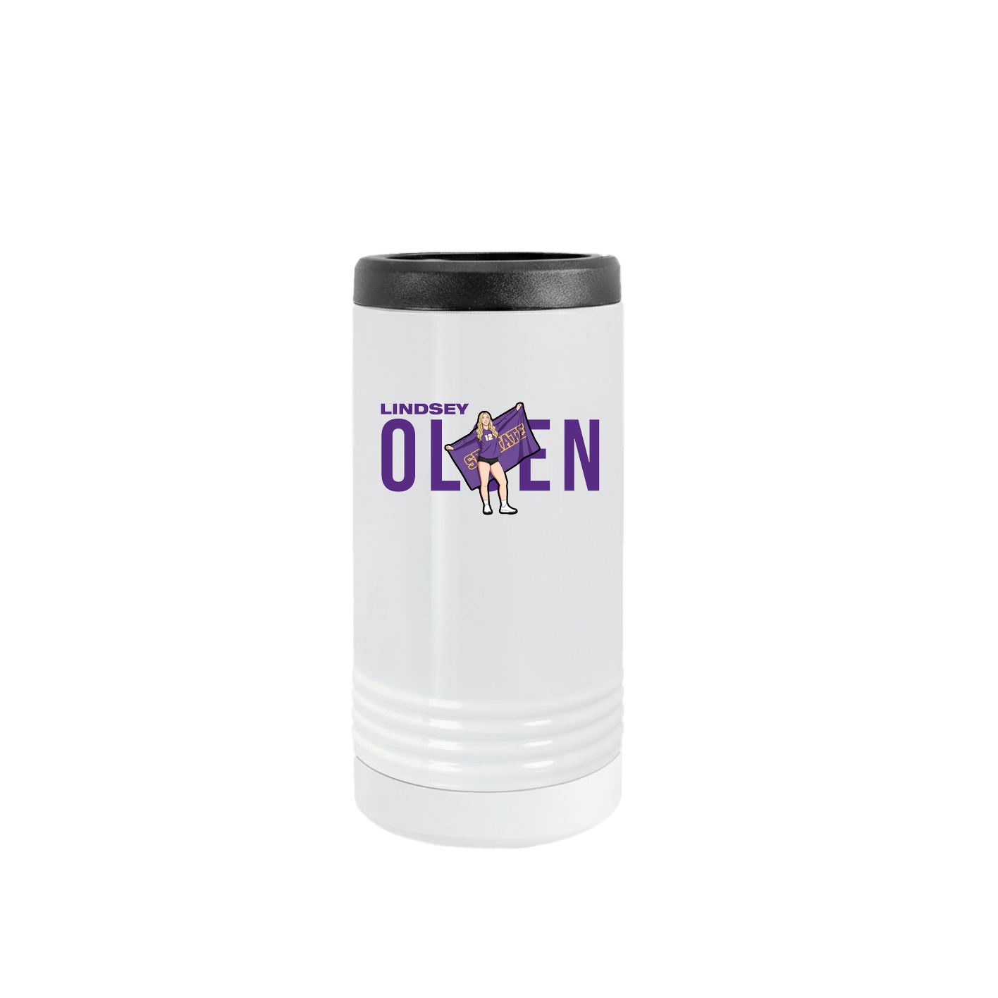 Slim Beverage Holder — Player Name in White