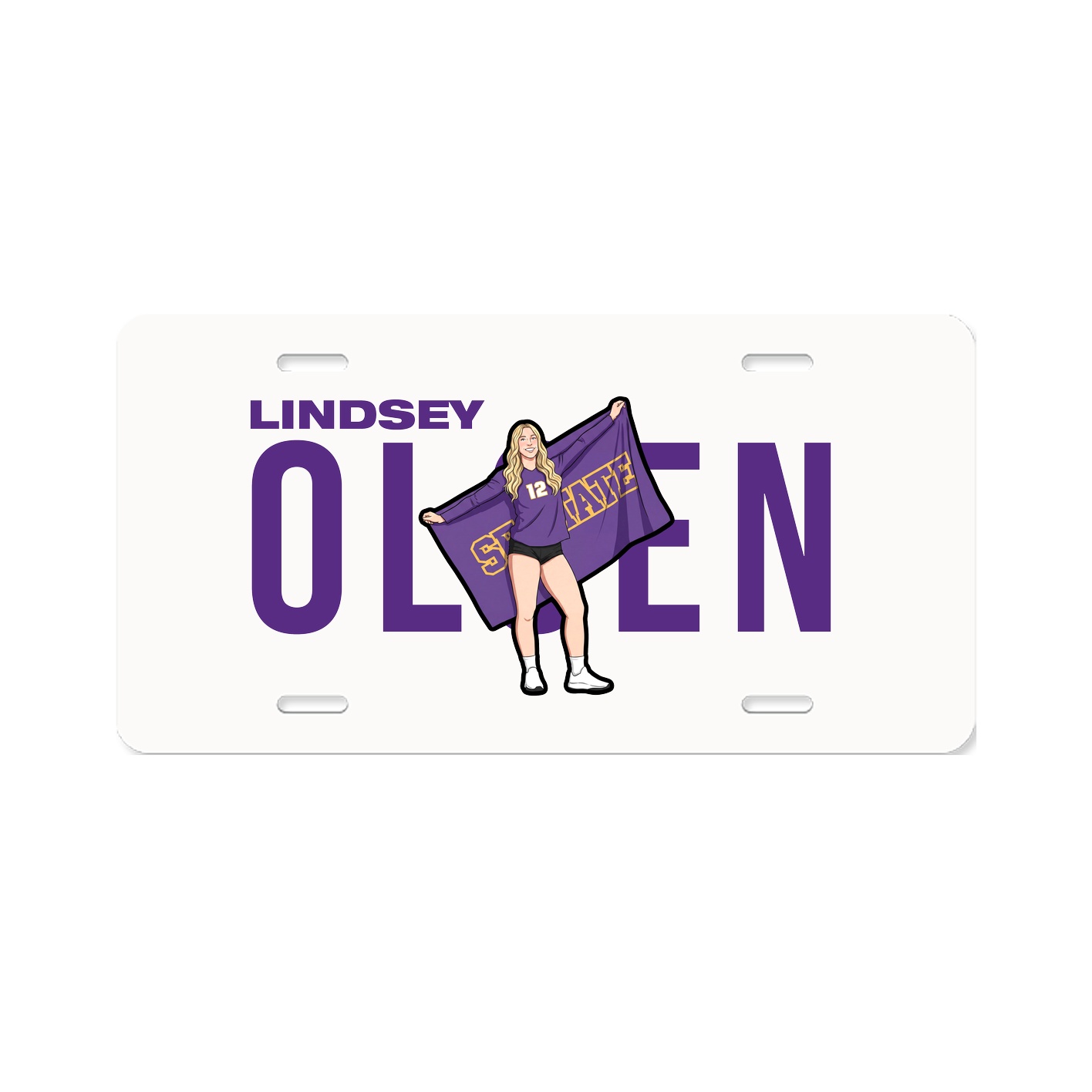 License Plate — Player Name in Classic