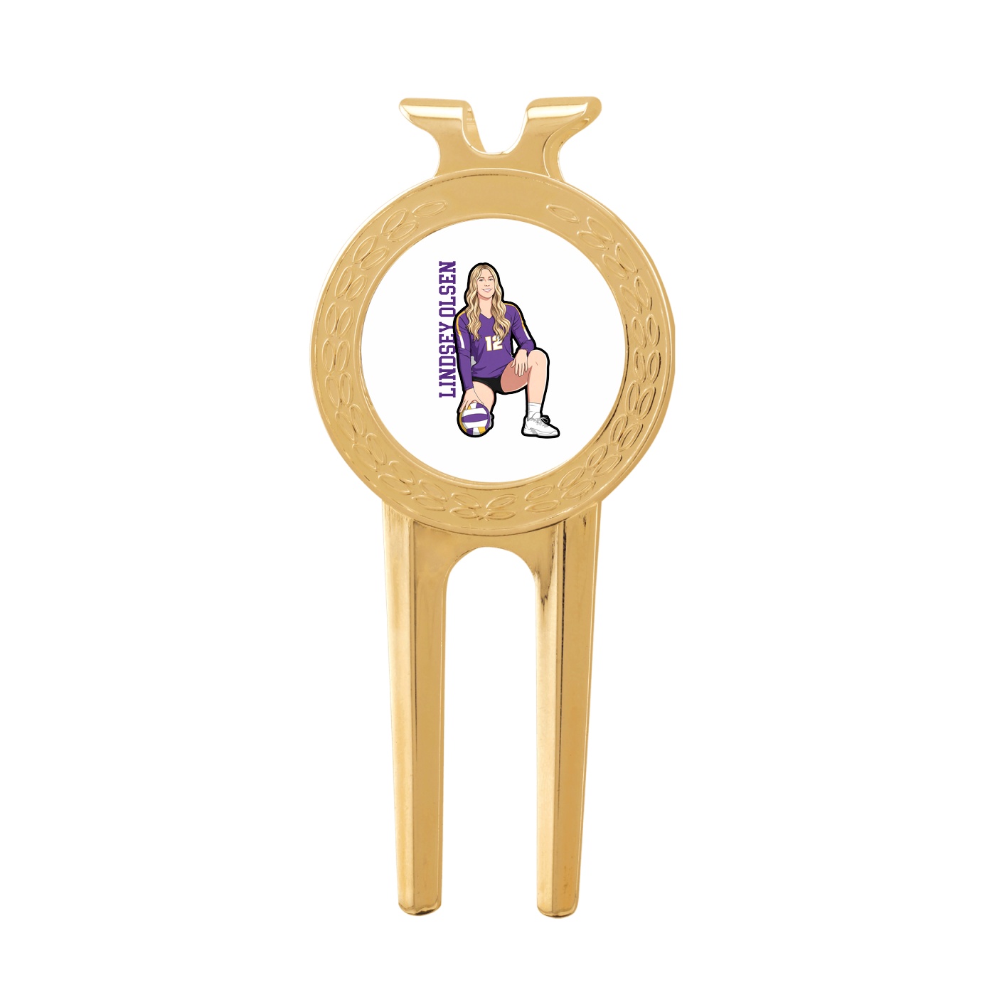 Divot Tool with Ball Marker — Name Vertical in Classic
