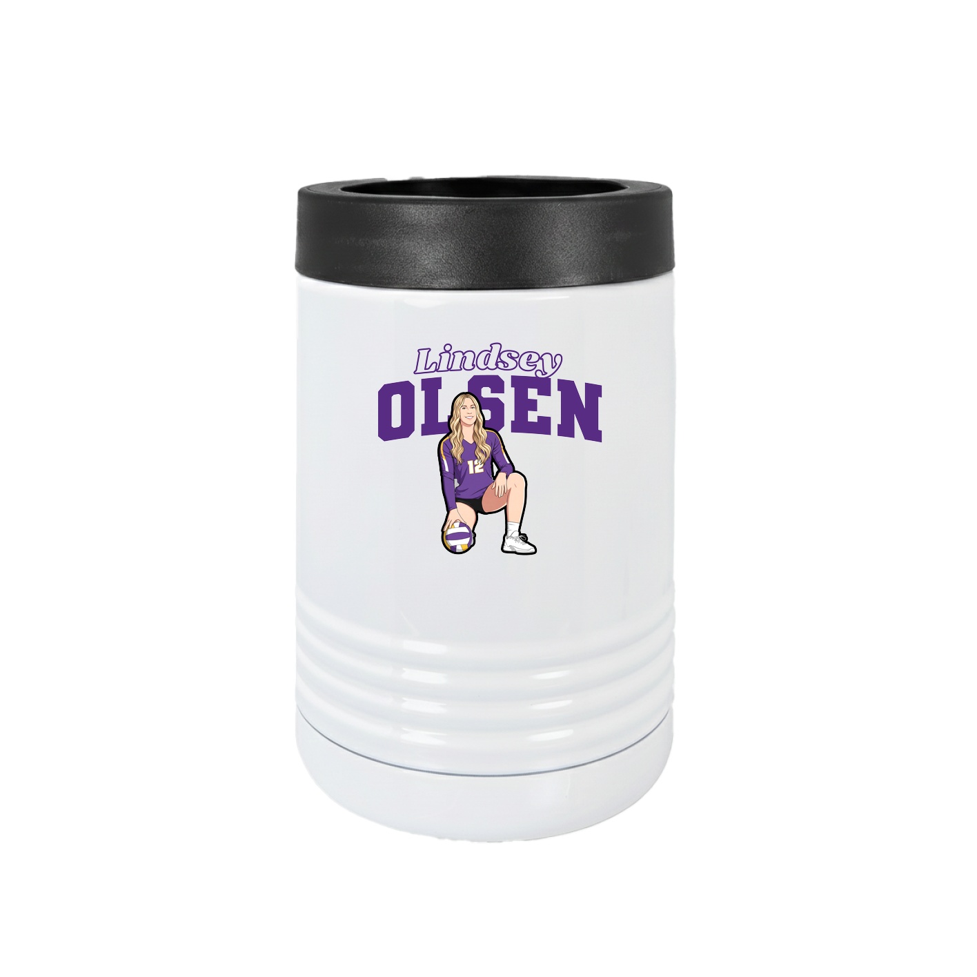 Beverage Holder — Name Arch in White