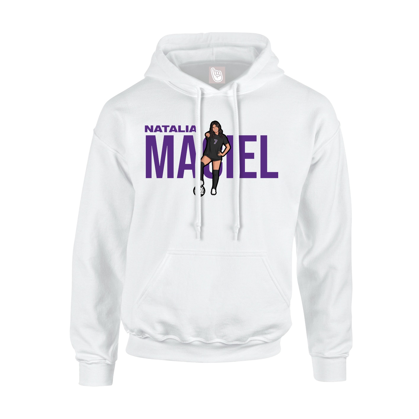 Hoodie — Player Name in White