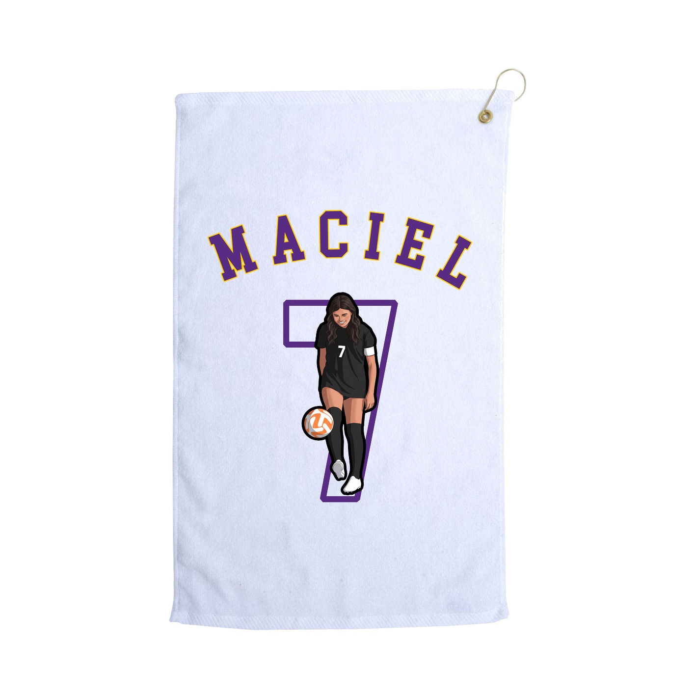 Golf Towel — Shirsey Arch in White