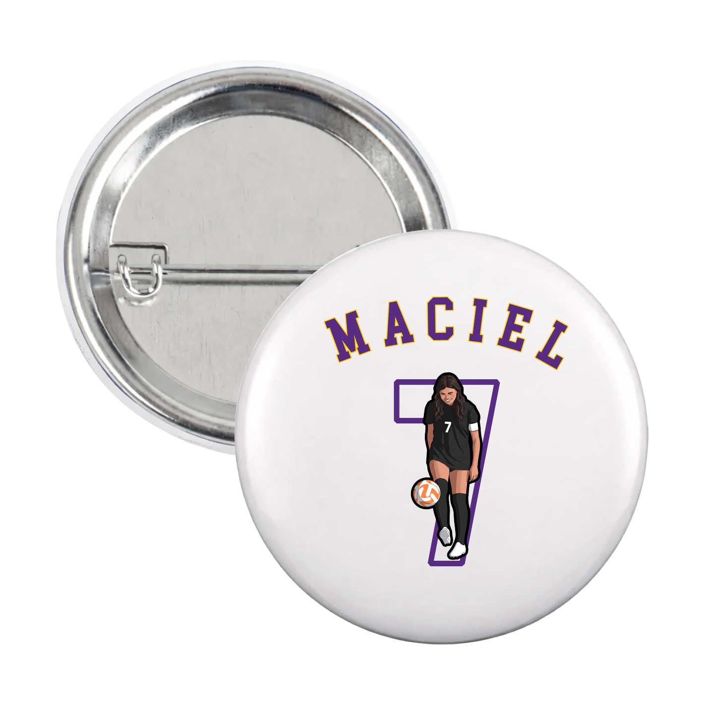 Game Day Button — Shirsey Arch in White