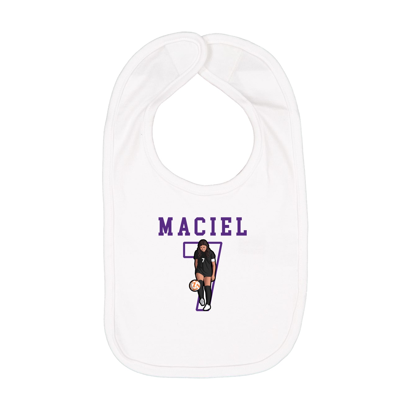 Infant Bib — Shirsey in White