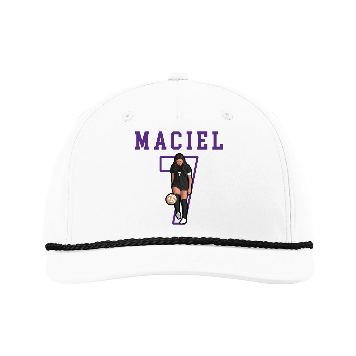 Five-Panel Classic Rope Cap — Shirsey in White