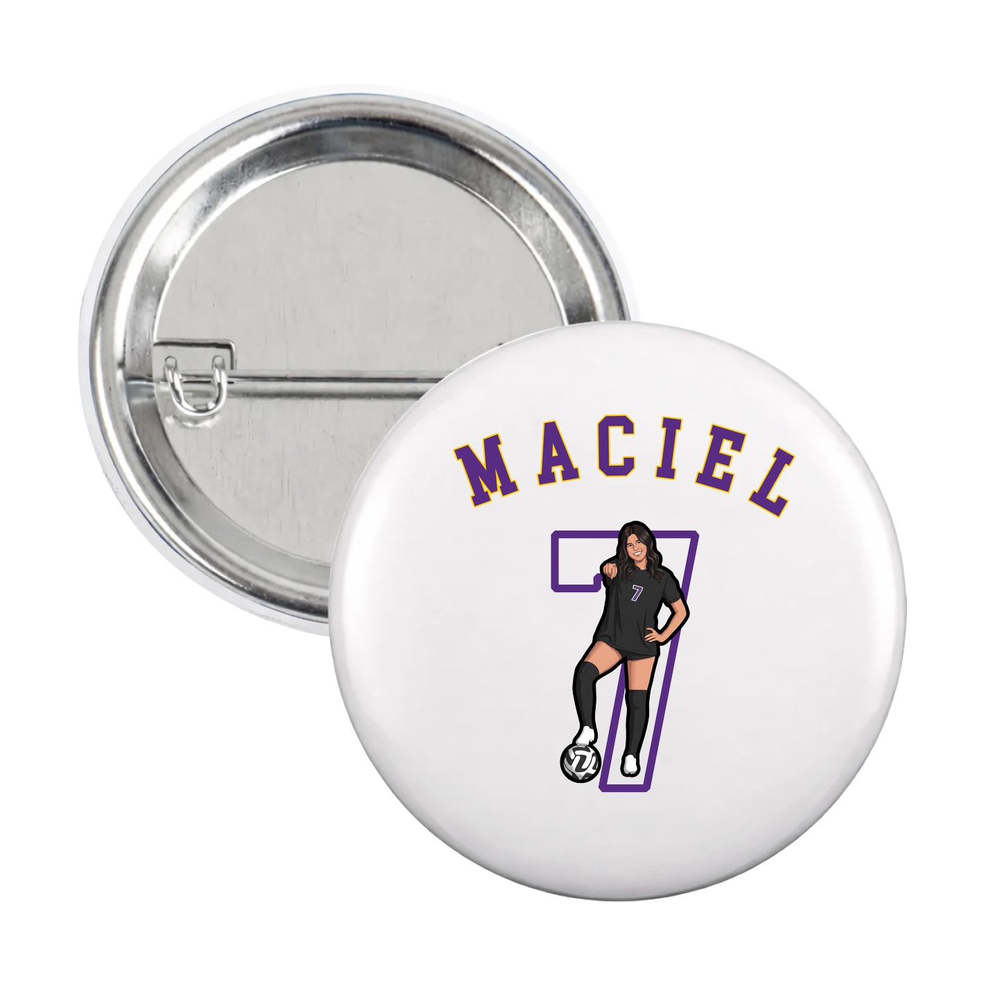 Game Day Button — Shirsey Arch in White