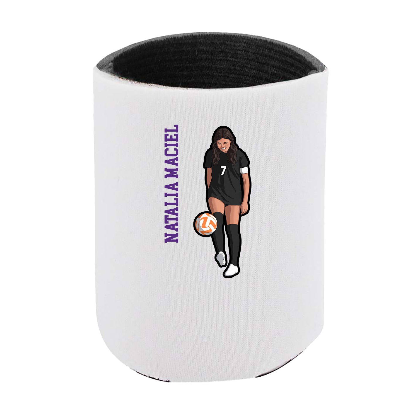 Can Holder — Name Vertical in White
