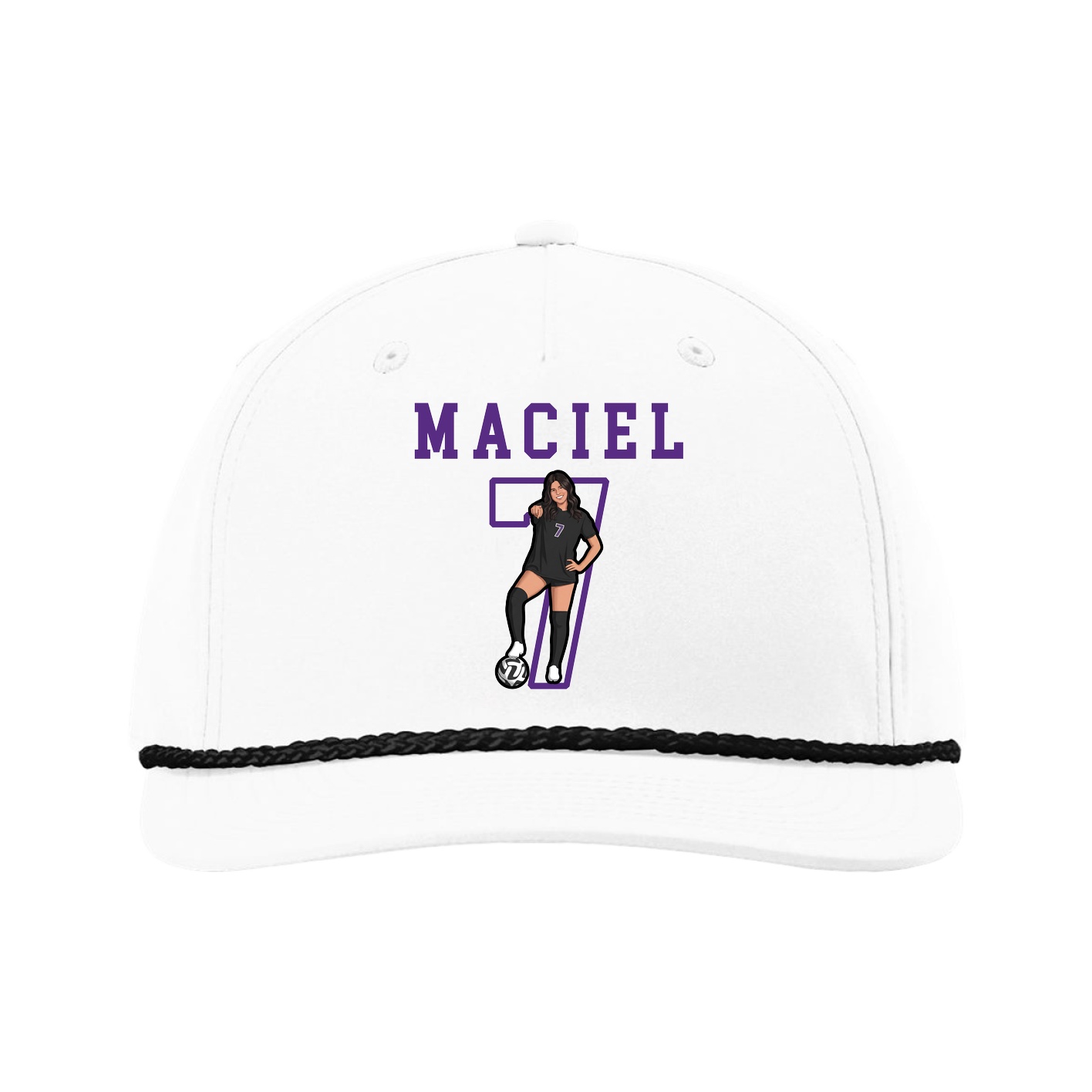 Five-Panel Classic Rope Cap — Shirsey in White