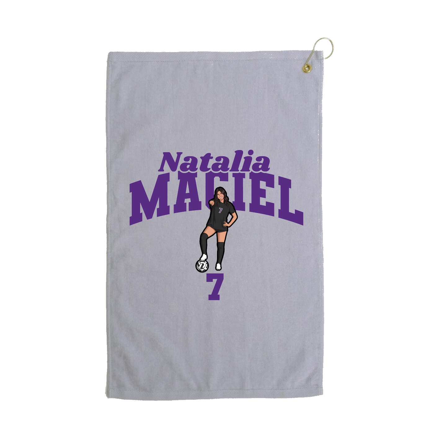 Golf Towel — Signature Arch in Grey