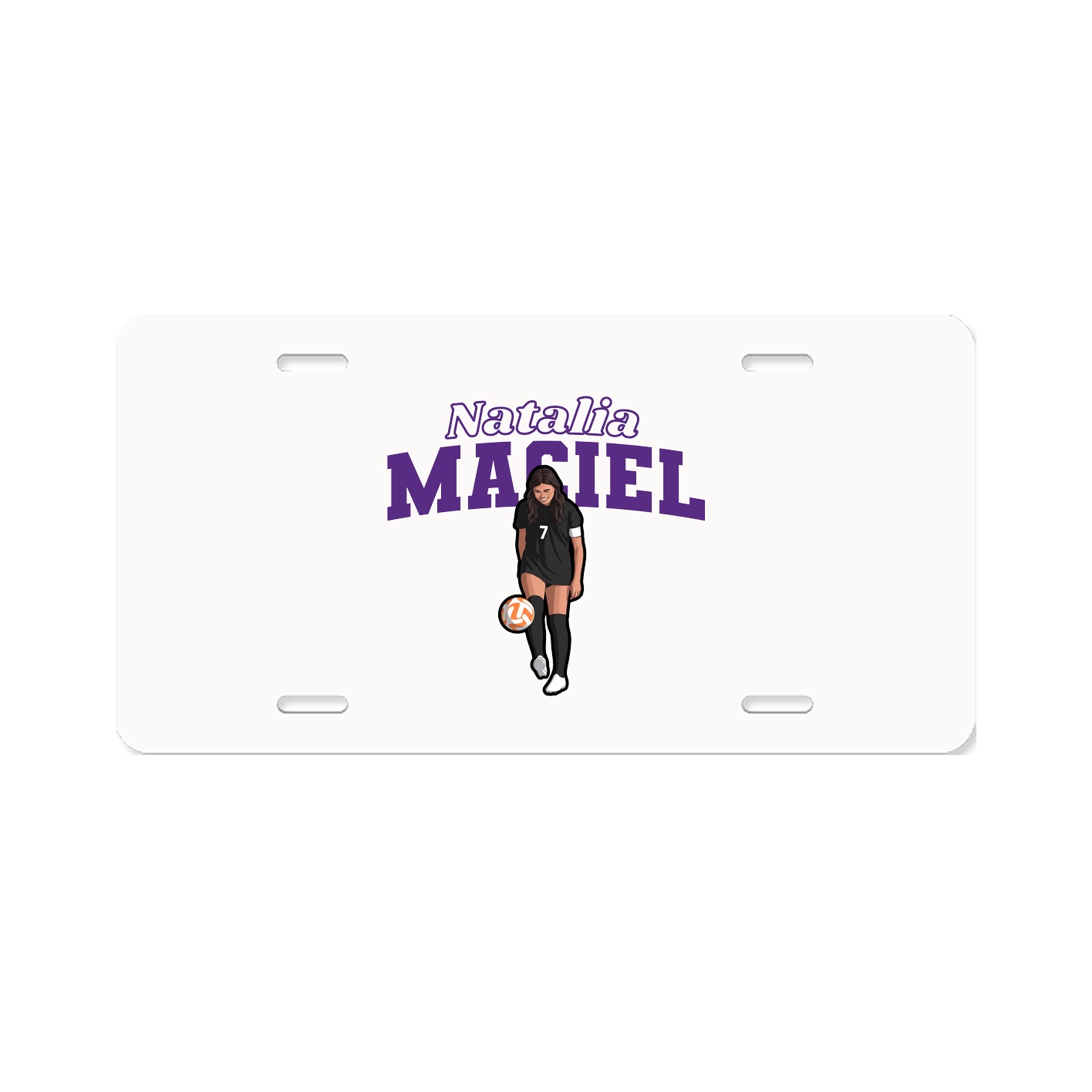 License Plate — Name Arch in Classic