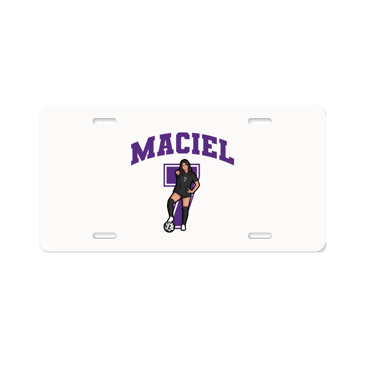 License Plate — Number in Classic