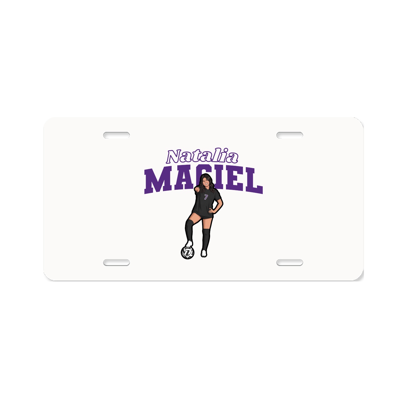 License Plate — Name Arch in Classic