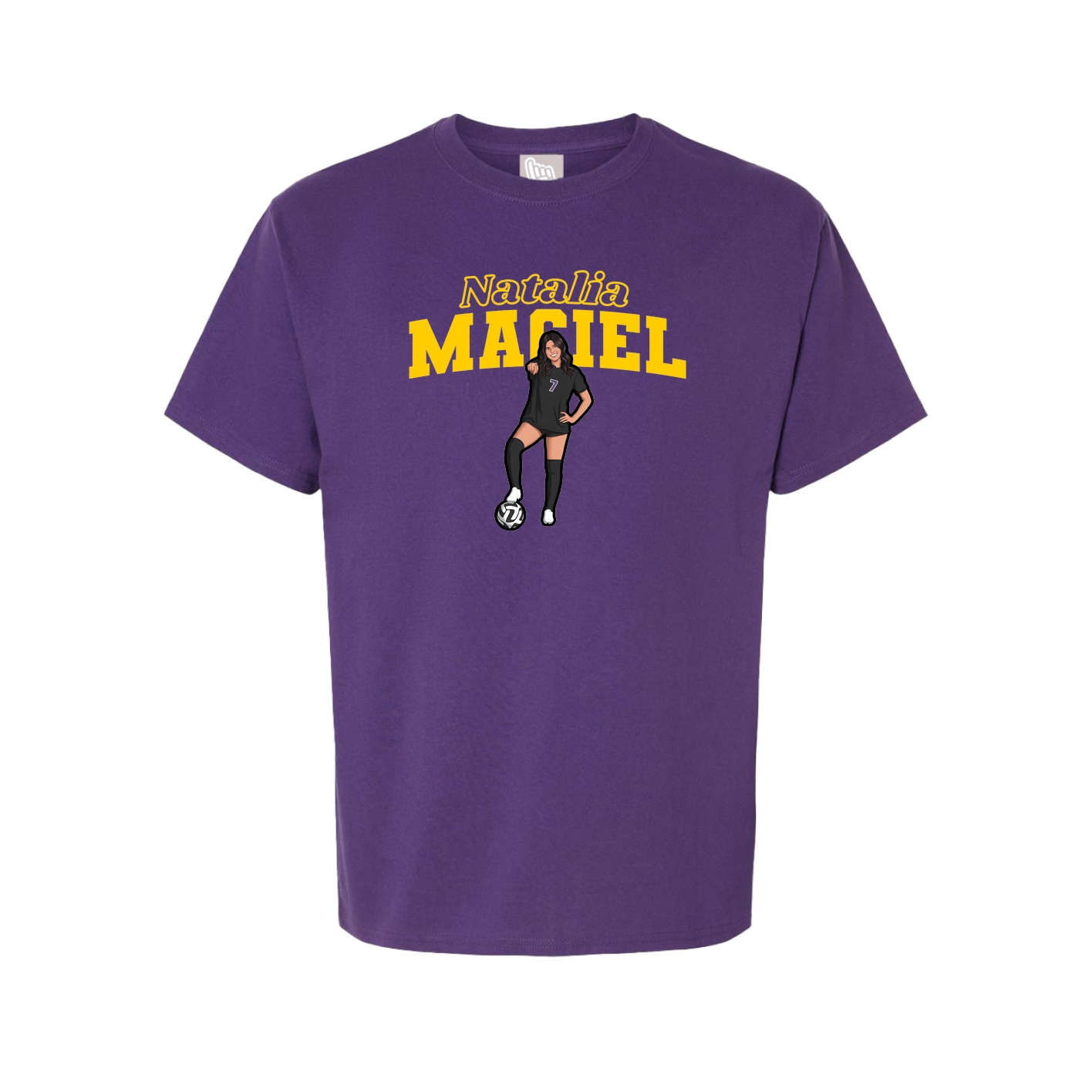 Tee — Name Arch in Purple