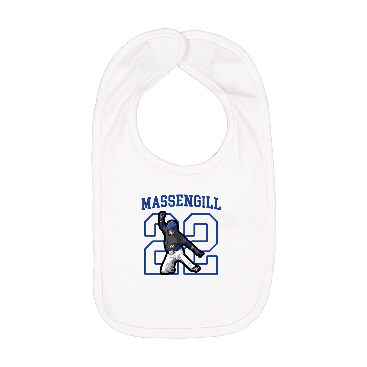 Infant Bib — Shirsey in White