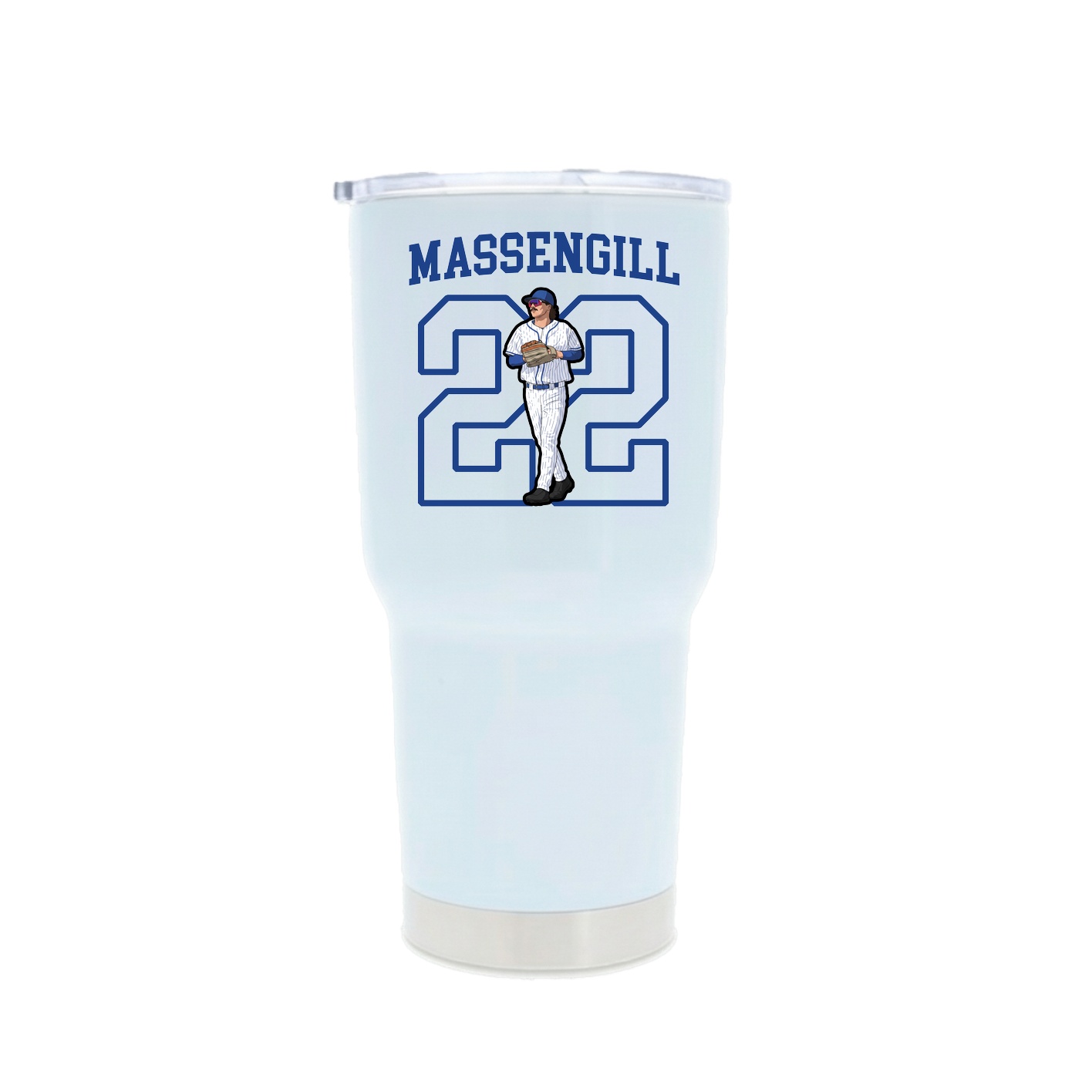 30oz Stainless Steel Tumbler — Shirsey in White