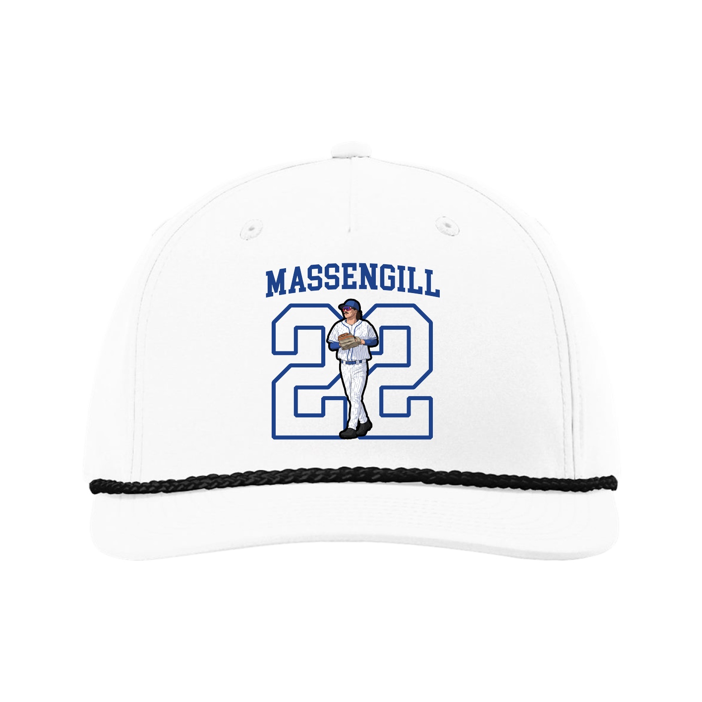 Five-Panel Classic Rope Cap — Shirsey in White