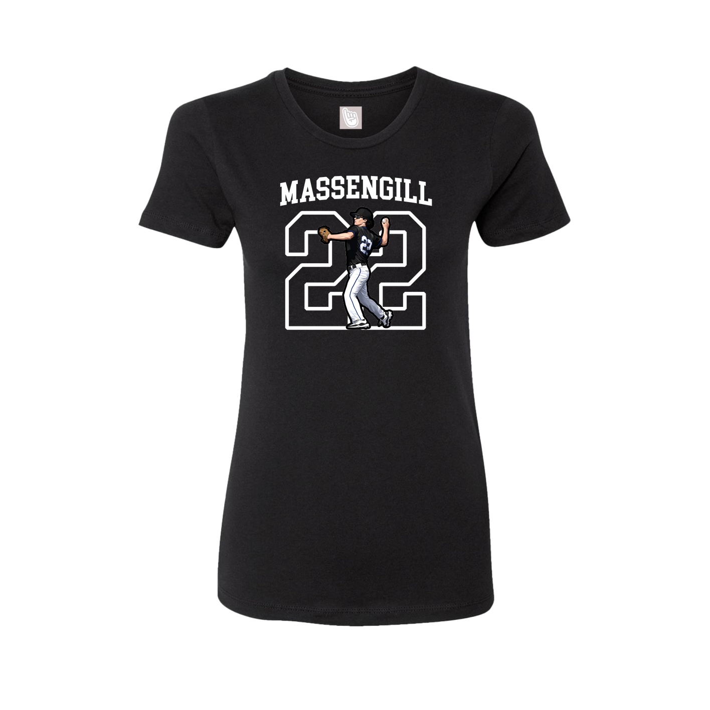 Fitted Women's Tee — Shirsey in Black