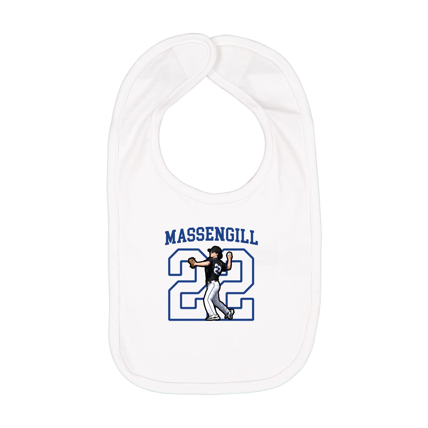 Infant Bib — Shirsey in White