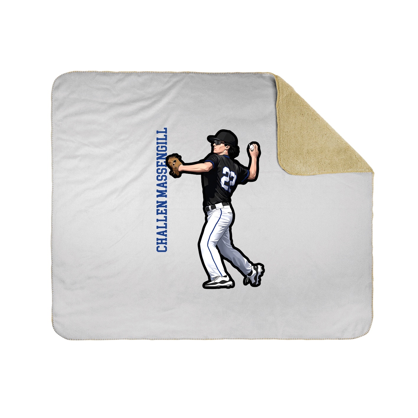 50x60 Sherpa Lined Throw Blanket