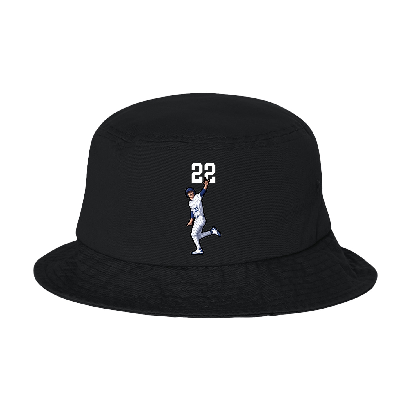 Bucket Cap — Number Top in Black