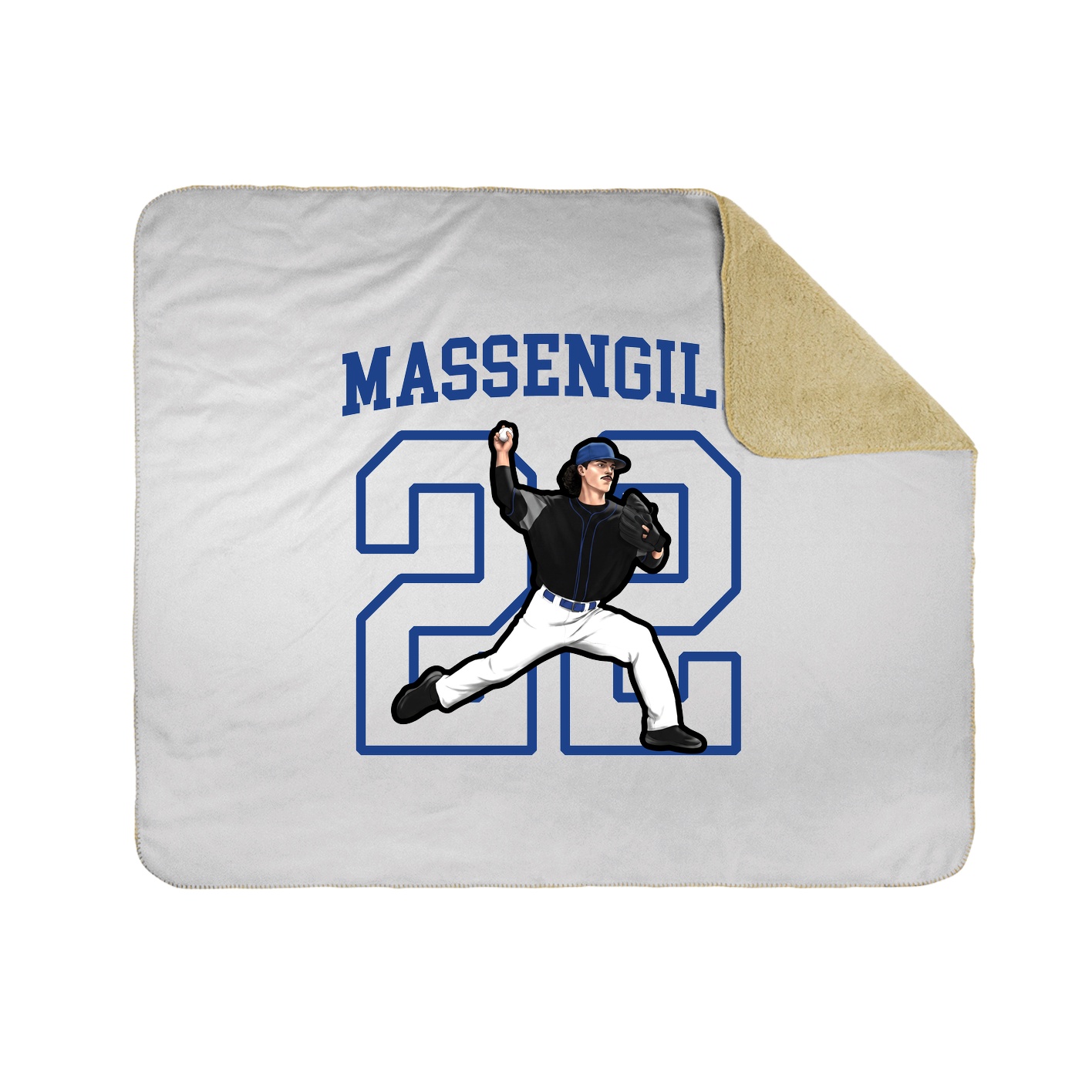 Throw Blanket — Shirsey in White
