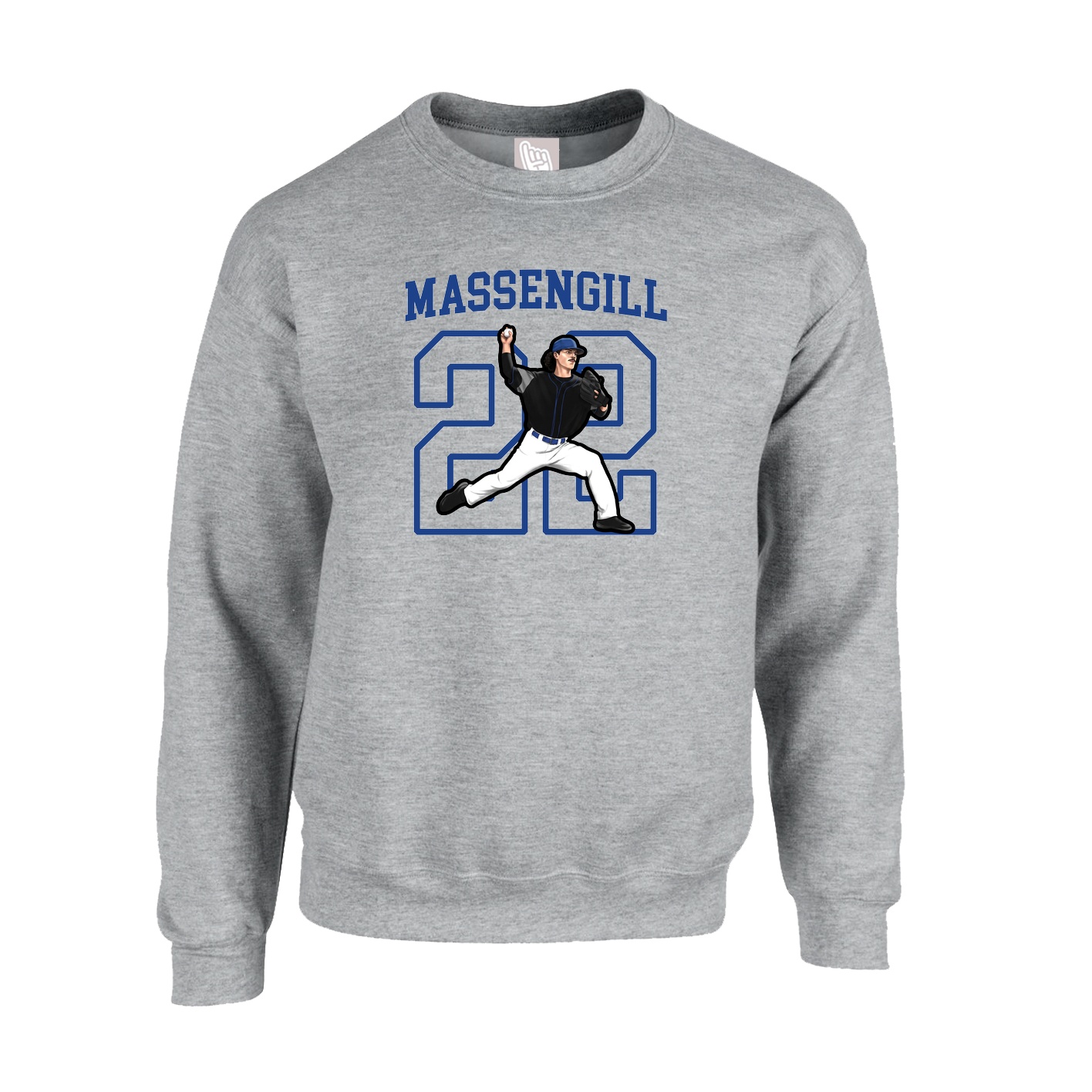 Fleece Crew — Shirsey in Grey
