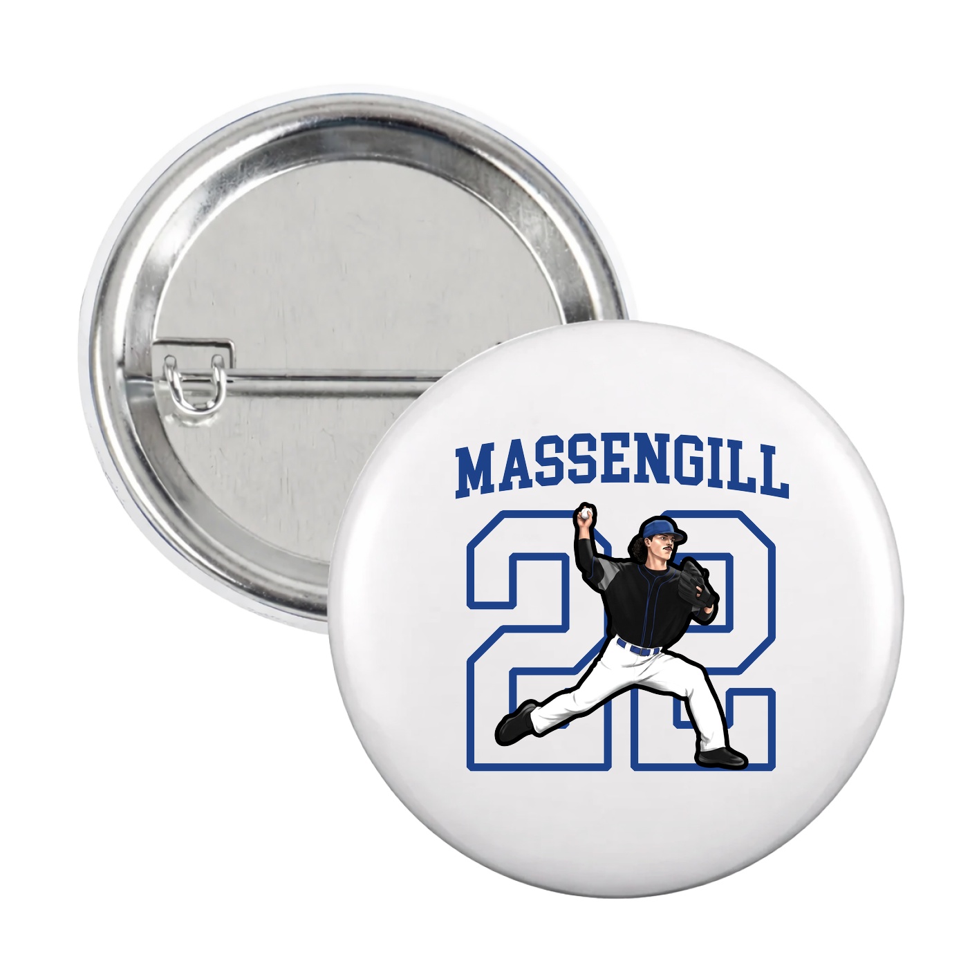 Game Day Button — Shirsey in White