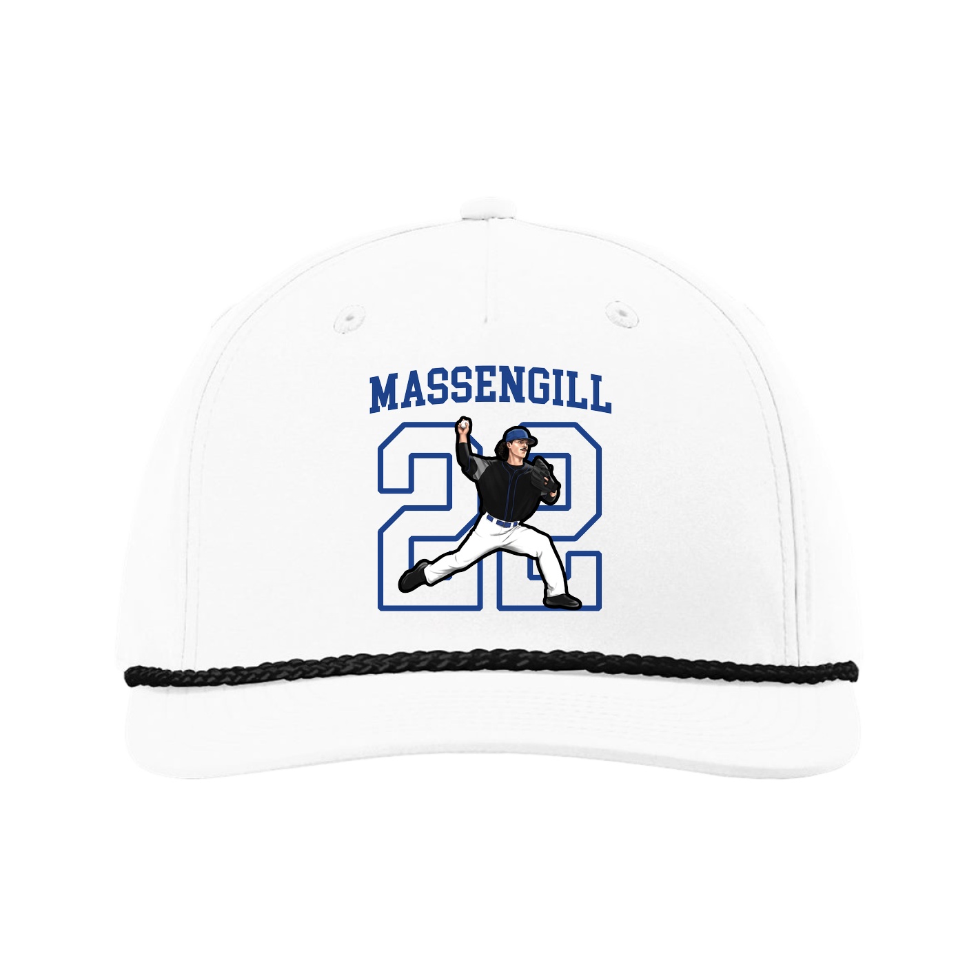 Five-Panel Classic Rope Cap — Shirsey in White