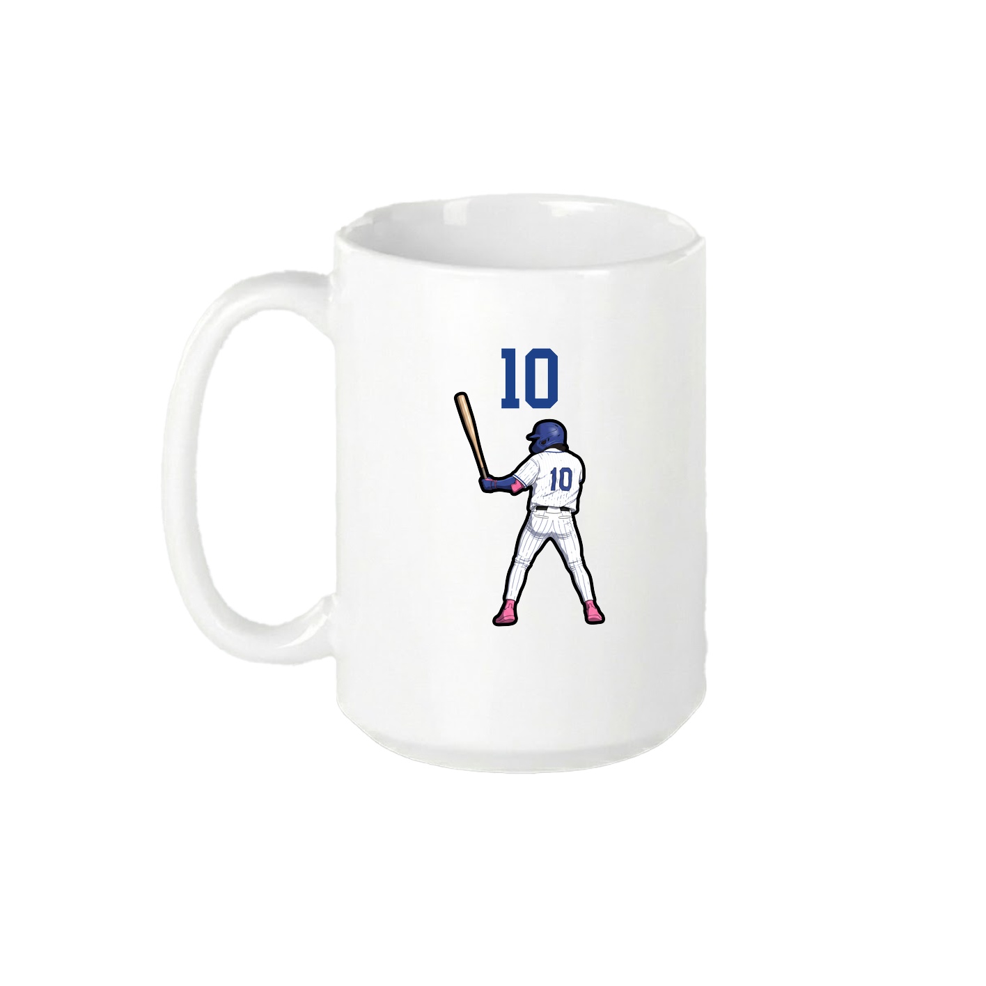 15oz Coffee Mug — Number Top in White