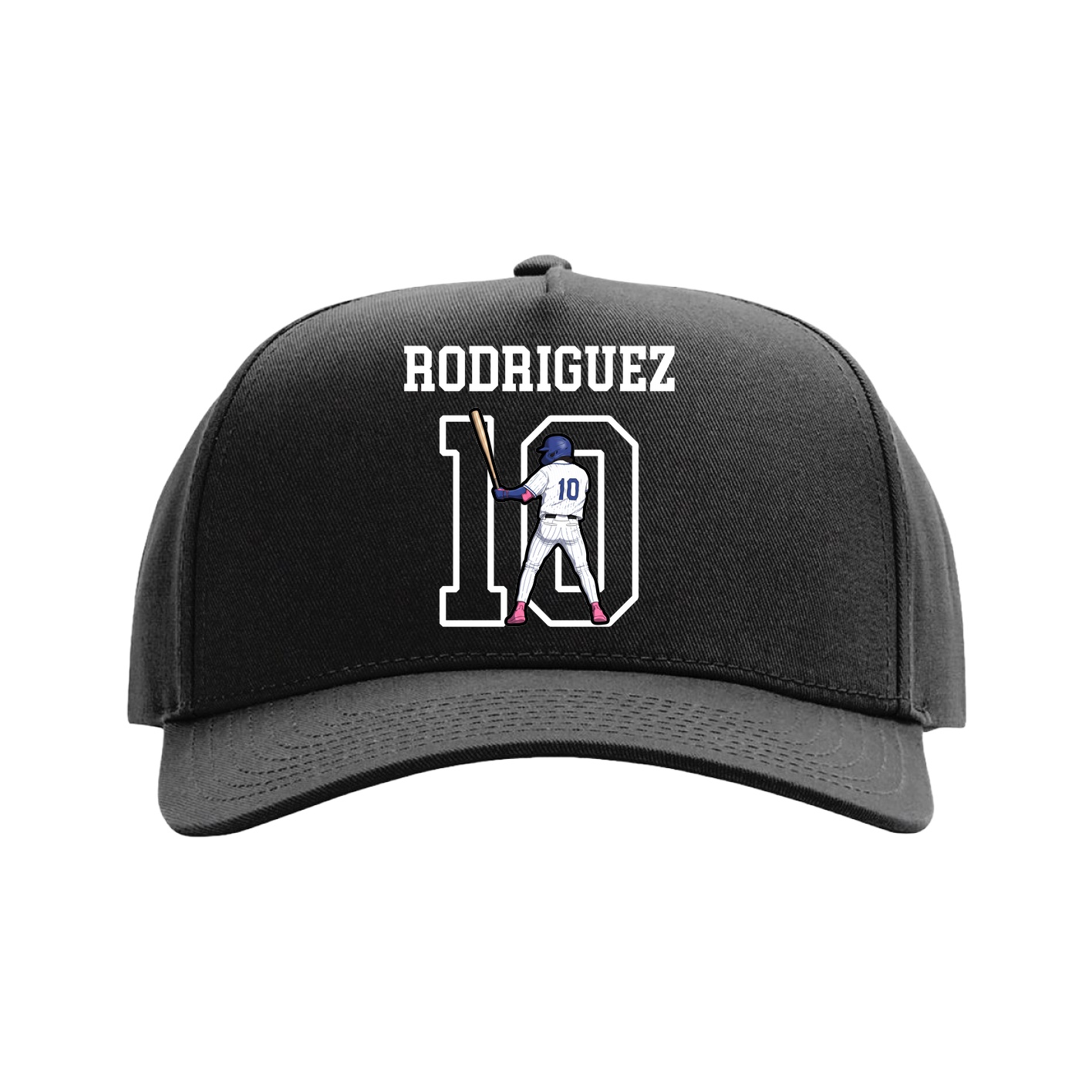 Full Fabric Five-Panel Champ Cap — Shirsey in Black