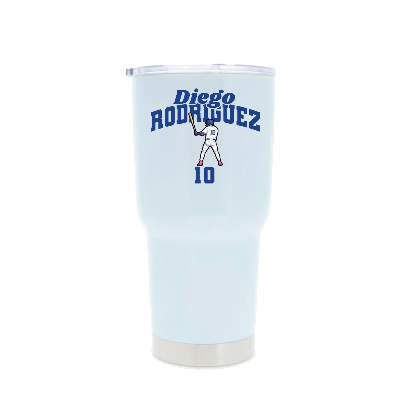 30oz Stainless Steel Tumbler — Signature Arch in White