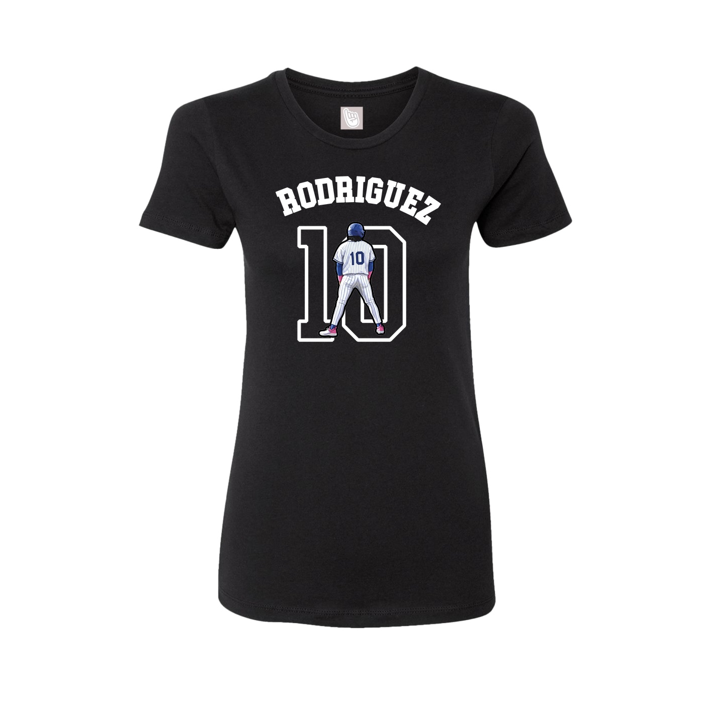 Fitted Women's Tee — Shirsey Arch in Black